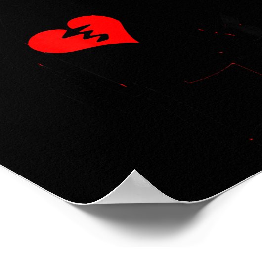 Broken Heart Valentine  Poster (Ecke)
