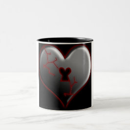 Broken Heart Zweifarbige Tasse
