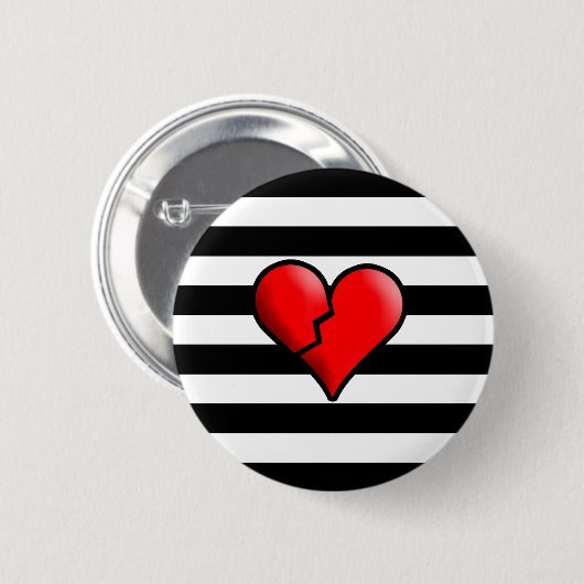 Broken Hearted Button (Vorne & Hinten)