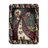 BROKEN HEARTED WOPING VALENTINE, FRIEDHOF GOTH MAGNET (Vertikal)