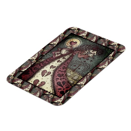 BROKEN HEARTED WOPING VALENTINE, FRIEDHOF GOTH MAGNET (Linke Seite)