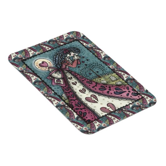 BROKEN HEARTED WOPING VALENTINE, FRIEDHOF GOTH MAGNET (Rechte Seite)