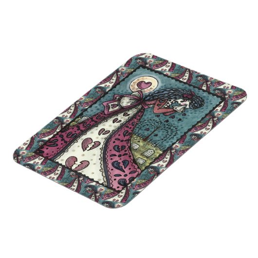 BROKEN HEARTED WOPING VALENTINE, FRIEDHOF GOTH MAGNET (Linke Seite)