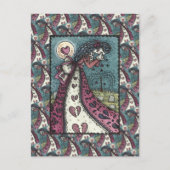 BROKEN HEARTED WOPING VALENTINE, FRIEDHOF GOTH POSTKARTE (Vorderseite)