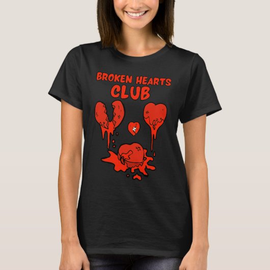 Broken Hearts Anti Valentine's Week T-Shirt (Vorderseite)