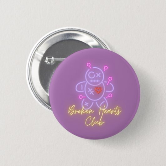 Broken Hearts Club Button (Vorne & Hinten)