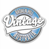 Broken Hill australia Vintages Logo. Aufkleber (Vorderseite)