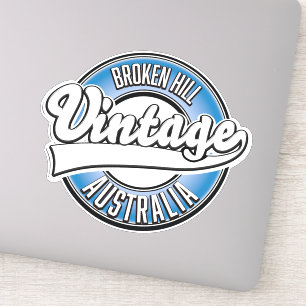 Broken Hill australia Vintages Logo. Aufkleber