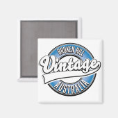 Broken Hill australia Vintages Logo. Magnet (Vorderseite/Rückseite)