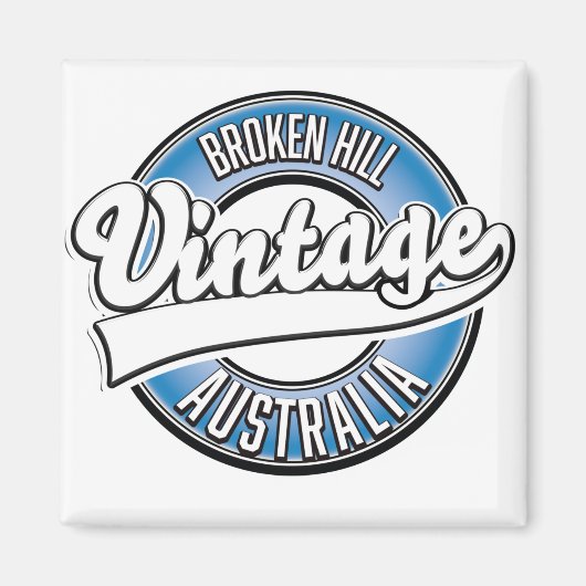 Broken Hill australia Vintages Logo. Magnet (Vorne)