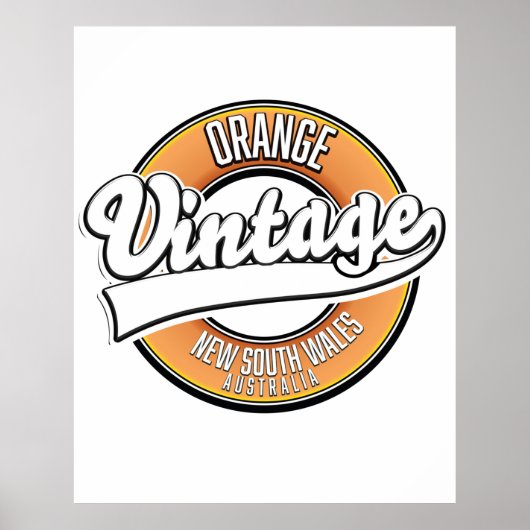 Broken Hill australia Vintages Logo. Poster (Vorne)