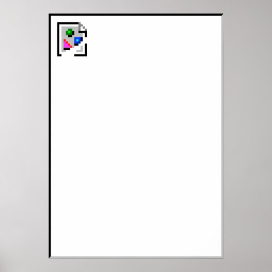 Broken Image Icon Poster (Vorne)