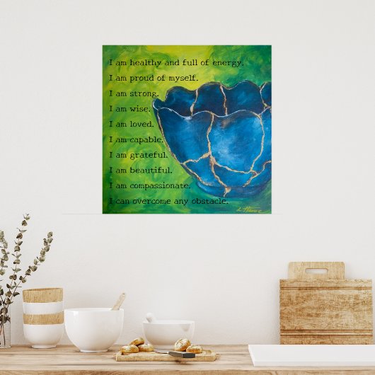 "Broken in Beauty" Affirmation Poster (Matte) (Küche)