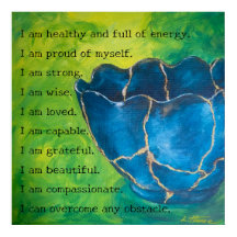 "Broken in Beauty" Affirmation Poster (Matte)