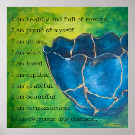 "Broken in Beauty" Affirmation Poster (Matte)