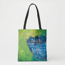 "Broken in Beauty" Art Tote Bag (med)