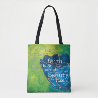 "Broken in Beauty" Art Tote Bag (med) Tasche