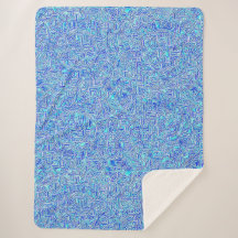 Broken Kaleidoscope Sherpa Blanket