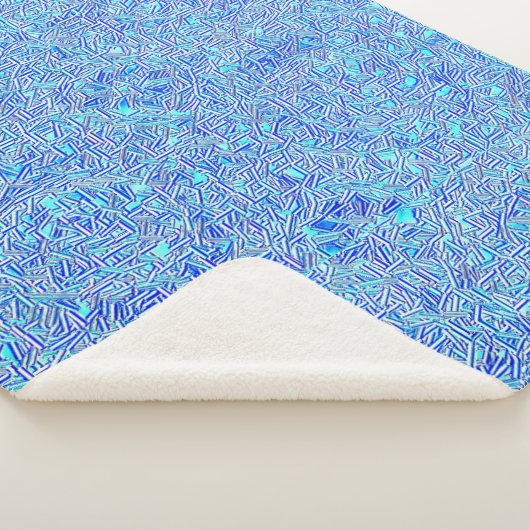 Broken Kaleidoscope Sherpa Blanket Sherpadecke (3/4)