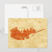 "Broken Leaf #1" Landstraßen Postkarte (Vorne/Hinten)