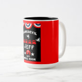 Broken Leg Clumsy Person wird gut Zweifarbige Tasse (VorderseiteRechts)