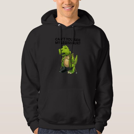 Broken Leg For Kids Dino Broke Ankle Foot Hoodie (Vorderseite)