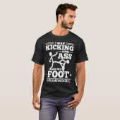 Broken Leg Surgery Foot Got Stuck Injury Skeleton T-Shirt (Vorne ganz)