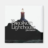 Broken Lighthouse Pictures Magnet Regular - Square (Vorne)