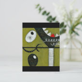 Broken Martini Glass Postcard Postkarte (Stehend Vorderseite)