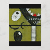 Broken Martini Glass Postcard Postkarte (Vorderseite)