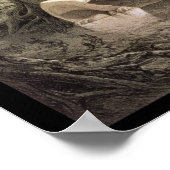 Broken Mayan idol in Copan, Guatemala Poster (Ecke)