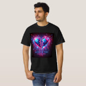 Broken Mirror Heart Mens Tshirt (Vorne ganz)