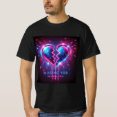 Broken Mirror Heart Mens Tshirt (Vorderseite)