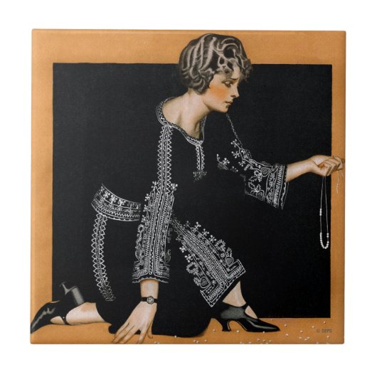 Broken Pearl Necklace Fliese (Vorderseite)