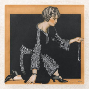 Broken Pearl Necklace Glasuntersetzer