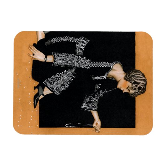 Broken Pearl Necklace Magnet (Horizontal)