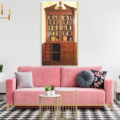 Broken pedimensional bureau bookcase leinwanddruck (Insitu (Wohnzimmer))