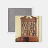 Broken pedimensional bureau bookcase magnet (Vorderseite/Rückseite)