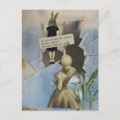 Broken People Are Not Fragile Vintage Collage Postkarte (Vorderseite)