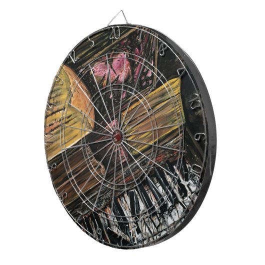 Broken Piano Dartscheibe (Vorderseite rechts)