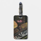 Broken Piano Gepäckanhänger (Rückseite vertikal)