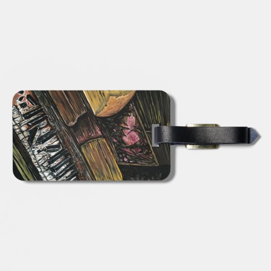 Broken Piano Gepäckanhänger (Rückseite horizontal)