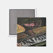 Broken Piano Magnet (Vorderseite/Rückseite)