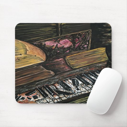 Broken Piano Mousepad (Mit Mouse)