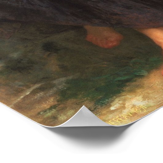 Broken Pitcher von Bouguereau Poster (Ecke)