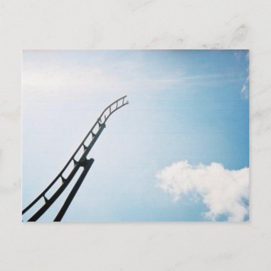 Broken Rollercoaster Postkarte (Vorderseite)