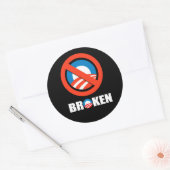 BROKEN RUNDER AUFKLEBER (Umschlag)