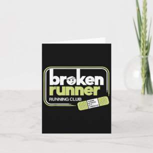 Broken Runner Running Club Rückschläge in C Karte