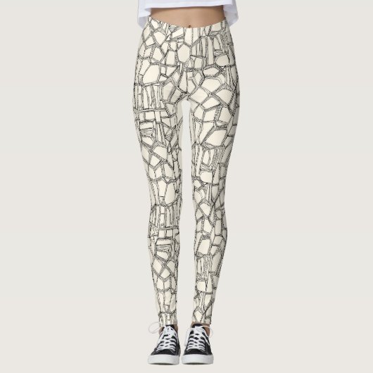 BROKEN schwarz Leggings (Vorderseite)