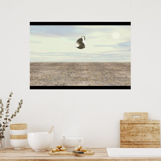 Broken Teacup Hovering Poster (Küche)